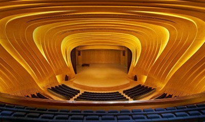 интерьер концертный зал деревянный